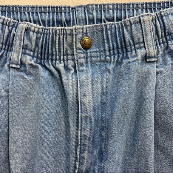 Vintage Eddie Bauer Men Blue Relaxed Fit Jeans Elastic waist - Picture 4 of 12